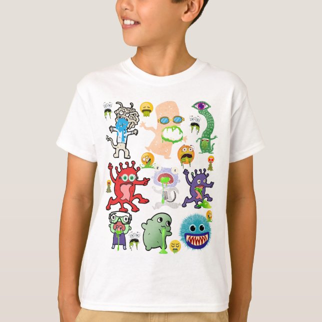 Funny Puff Kreaturen und Monster T-Shirt (Vorderseite)