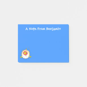 Funny Puffer Fish porcupfish Cartoon Post-it Klebezettel