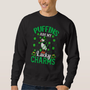Funny Puffs sind meine glücklichen Charms Puffin S Sweatshirt