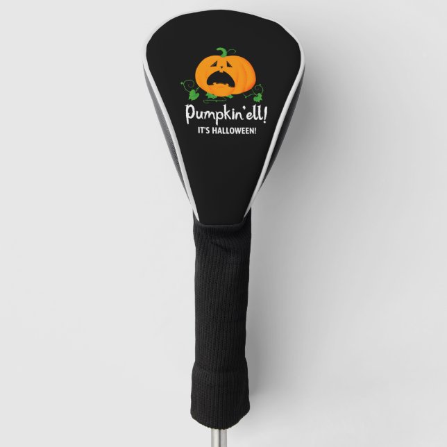 Funny Pumpkin 2023 - Pumpkin'ell! Halloween Golf Headcover (Vorderseite)