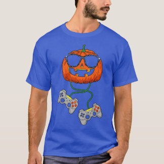 Funny Pumpkin Gamer, Fall Pumpkin Video Gaming Lov T-Shirt