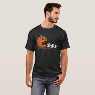 Funny Pumpkin Geist Halloween T-Shirt