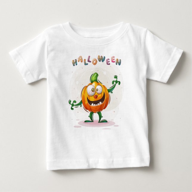 Funny Pumpkin Halloween Kleinkind Baby T - Shirt (Vorderseite)