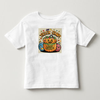 Funny Pumpkin Halloween Vector Art Kleinkind T-shirt