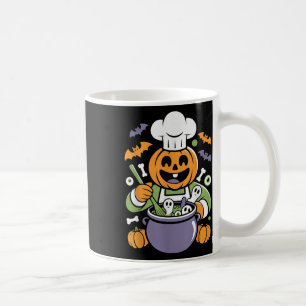 Funny Pumpkin Koch Cooking Halloween Cauldron Desi Kaffeetasse