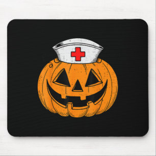 Funny Pumpkin Nurse Y Halloween Kostüm Rn Cna Icu Mousepad