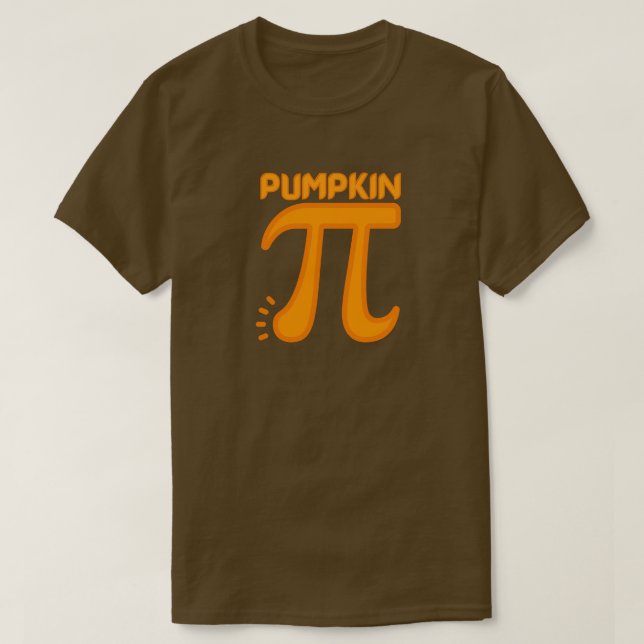 Funny Pumpkin Pi T-Shirt (Design vorne)