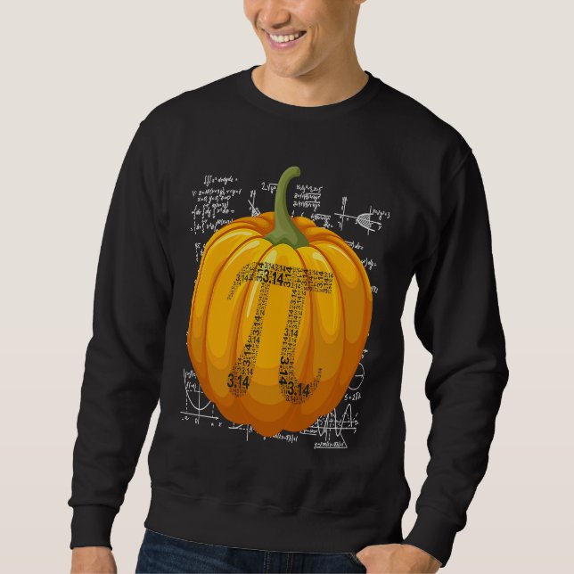 Funny Pumpkin Pie 3 14 Pi Number Symbol Math Teach Sweatshirt (Vorderseite)