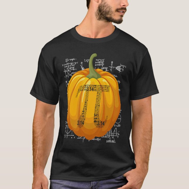 Funny Pumpkin Pie 3 14 Pi Number Symbol Math Teach T-Shirt (Vorderseite)