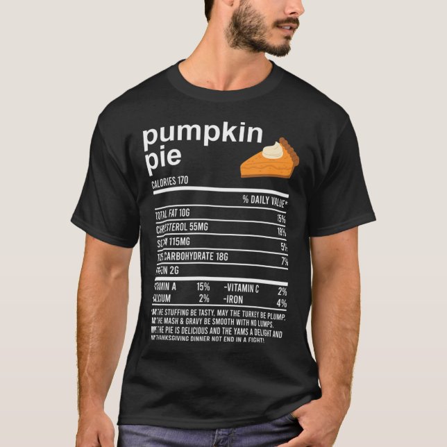 Funny Pumpkin Pie Eating Whipped Cream 2020 Danke T-Shirt (Vorderseite)
