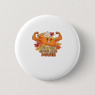 Funny Pumpkin Pie Erntedank Oversized T - Shirt.p Button