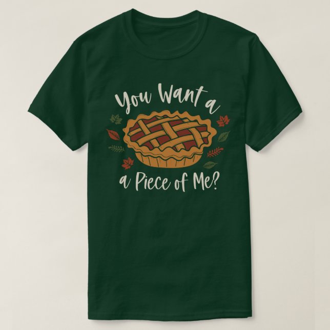 Funny Pumpkin Pie Erntedank T-Shirt (Design vorne)