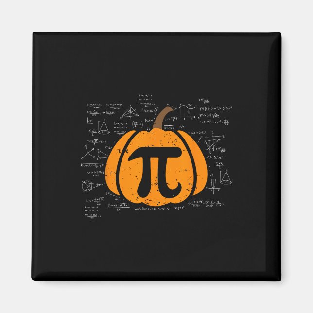 Funny Pumpkin Pie Math Teacher Halloween Thanksgiv Magnet (Vorne)