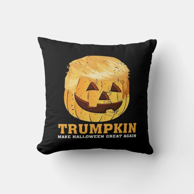 Funny Pumpkin Trumpkin Halloween Kissen (Vorderseite)