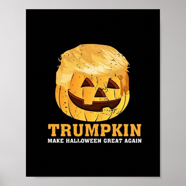 Funny Pumpkin Trumpkin Halloween Poster (Vorne)