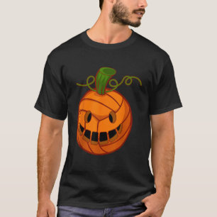 Funny Pumpkin Volleyball Halloween Girls T-Shirt