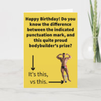 Funny Pun Apostrophe / Pose Trophäe Geburtstag