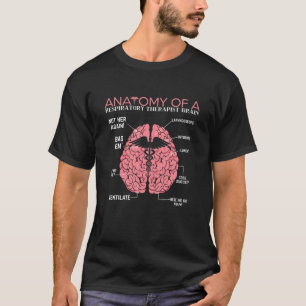 Funny Pun Brain Anatomie eines Atemtherapeuten T-Shirt