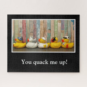 Funny Pun Clever Quack Rubber Duckie Duck Bird Puzzle