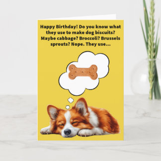 Funny Pun Collie Mehl Happy Birthday Karte