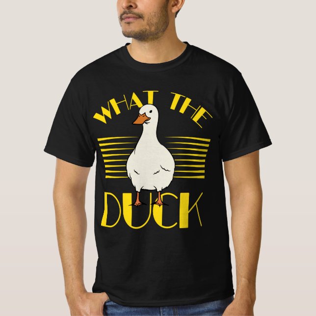 Funny Pun Duck Lover - What The Duck Shirt (Vorderseite)