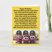 Funny Pun erobert Trauben glücklich Geburtstag