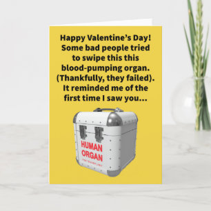 Funny Pun gestohlen Mein Herz Valentinstag Karte