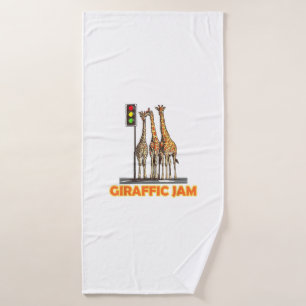 Funny Pun Giraffe Jam Badehandtuch