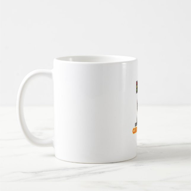 Funny Pun Giraffe Jam Kaffeetasse (Links)