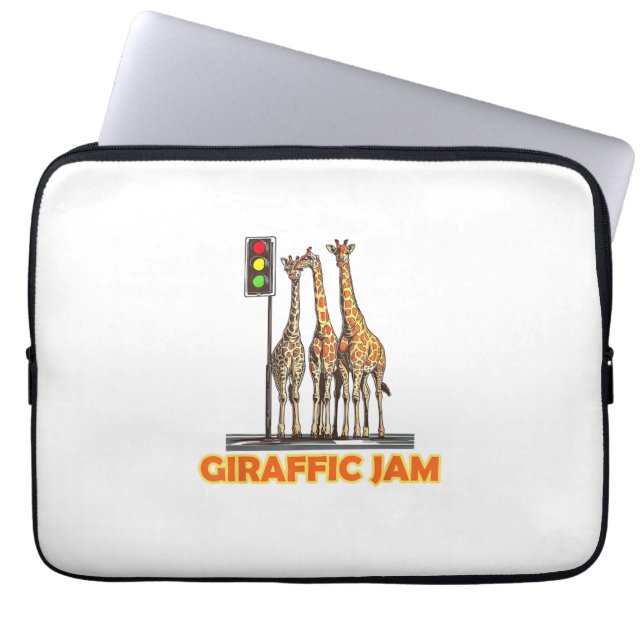Funny Pun Giraffe Jam Laptopschutzhülle (Vorderseite)