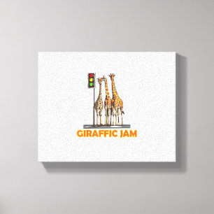 Funny Pun Giraffe Jam Leinwanddruck