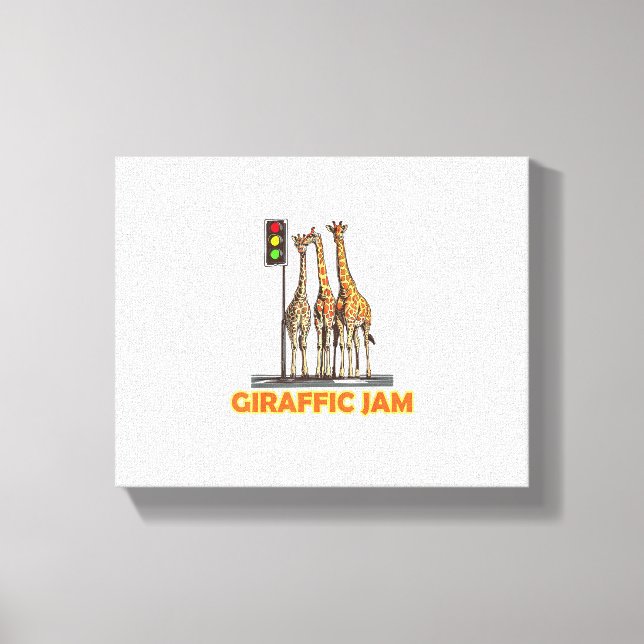 Funny Pun Giraffe Jam Leinwanddruck (Vorderseite)
