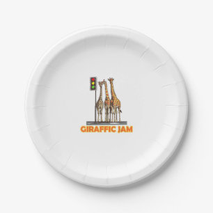 Funny Pun Giraffe Jam Pappteller