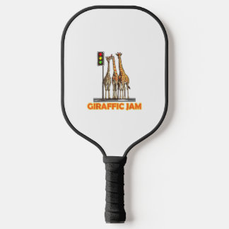 Funny Pun Giraffe Jam Pickleball Schläger