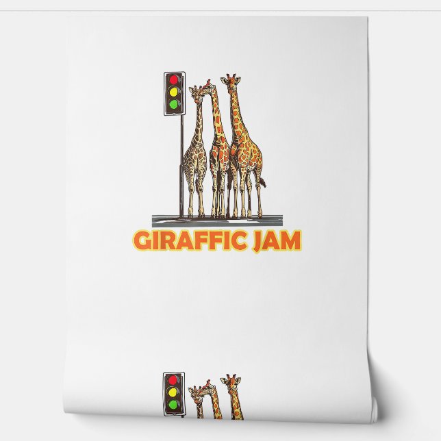 Funny Pun Giraffe Jam Tapete (Abrollen)