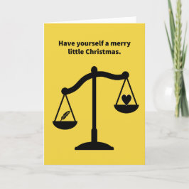 Funny Pun Heart Lighter als ein Feather Weihnachte Karte