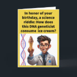 Funny Pun Helix It Happy Birthday Karte<br><div class="desc">Wer hätte nicht gerne ein paar neue Gene zum Geburtstag? Und zu Weihnachten gibt es keinen Ort wie Genom für die Ferien! Genießen Sie diesen lustigen Puff Happy Birthday Card!</div>