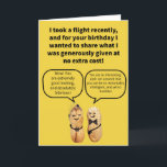 Funny Pun Kompliment Peanuts Happy Birthday Karte<br><div class="desc">So etwas wie ein kostenloses Mittagessen gibt es vielleicht nicht, aber man kann mit dem kommerziellen Flug trotzdem (sozusagen) kostenlose Erdnüsse bekommen! Ein Freund, als er ein neuer Lehrer war, veranstaltete ein Seminar, bei dem er Donuts hielt. Er war so stolz, dass er eine Vorseminaranzeige geschickt hat, in der er...</div>