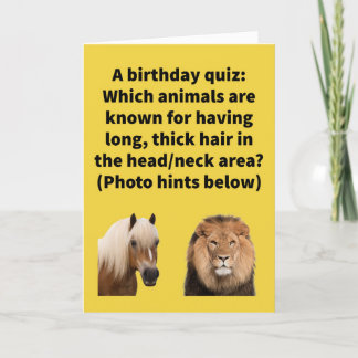 Funny Pun Manely Speaking Happy Geburtstag Karte