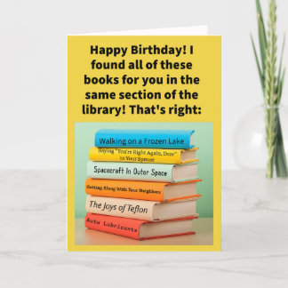 Funny Pun Non-Friction Happy Geburtstag Karte