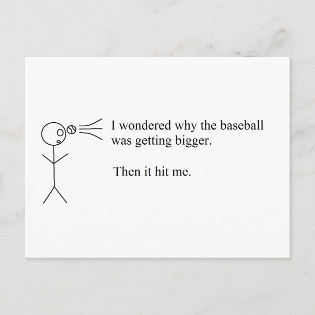 Funny Pun Postkarte (Vorderseite)