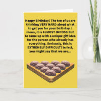 Funny Pun rackte unser Gehirn glücklich Geburtstag