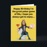Funny Pun Royal Flush Happy Birthday Karte<br><div class="desc">Der Begriff "königlicher Flush" hat mich immer daran erinnert, was am Ende eines Besuchs von Ye Olde Royal Commode durch ein Mitglied einer königlichen Familie passiert. Im Poker ist eine königliche Spülung die beste Hand, also ist eine königliche Spülung in jedem Fall ein Grund zum Feiern! Genießen Sie diese lustige...</div>