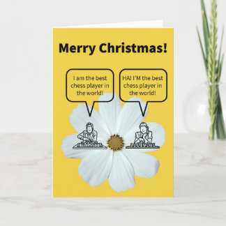 Funny Pun Schach Nuts mit Weihnachten Karte
