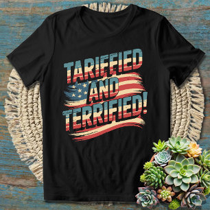Funny Pun Tariffiert und terrified Unglaublich wit T-Shirt