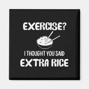 Funny Pun , Übung_ Ich dachte, Sie sagten extra ri Magnet