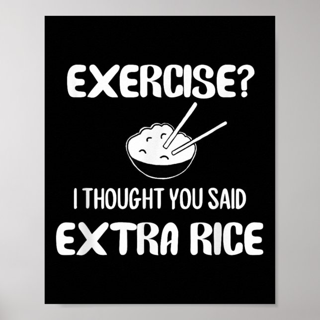 Funny Pun , Übung_ Ich dachte, Sie sagten extra ri Poster (Vorne)