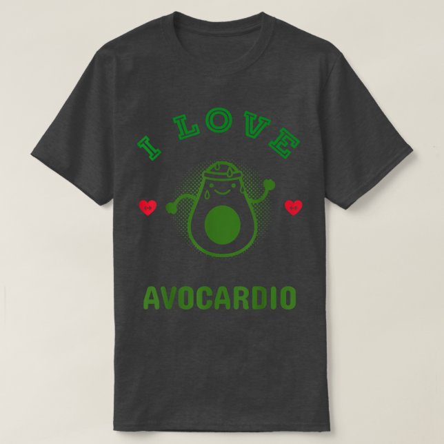 Funny Pun Workout Avocado Keto Pflanze basiert Veg T-Shirt (Design vorne)