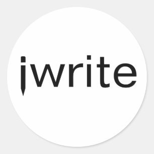 Funny Pun Writer Stickers hinzufügen Ihre Farbe be