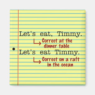 Funny Punctuation Grammar Magnet